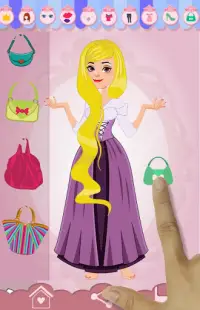 Viste a la princesa Rapunzel Screen Shot 1