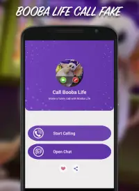 Booba Life Call Fake And Chat Screen Shot 1