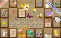 Juego de memoria para niños - Animales Screen Shot 0