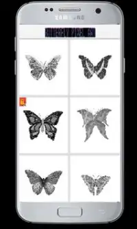 color by number butterfly Pixel Art Screen Shot 2
