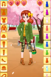 Game Dress Up Anime Pacaran Screen Shot 4