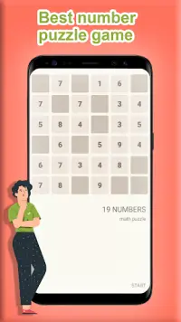 19 numbers. Math puzzle Screen Shot 0