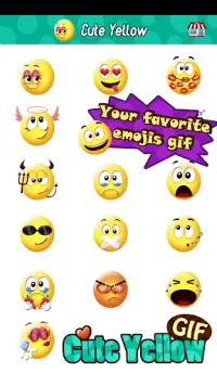 Cute Smiley Gif Emoji Sticker Screen Shot 1