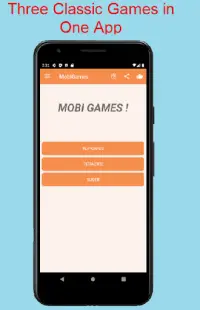 Mobi Games (Three Games, Free, fully Offline) Screen Shot 0
