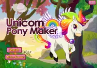 mi arco iris del unicornio - creador de caballo Screen Shot 0
