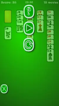 Classis Aces Up Solitaire Card Game Screen Shot 2