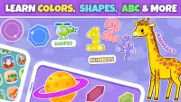 Toddler games: Puzzles, Balloon pop, Learn ABC Screen Shot 1