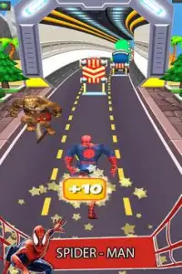 Subway Rush Spider 3D Super Hero Adventure Screen Shot 3