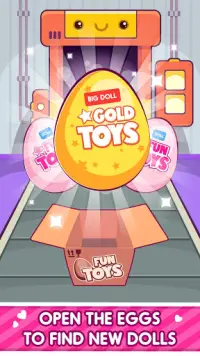 Cuties Doll Open Eggs Toy Game Screen Shot 0