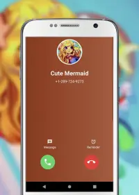 Cute Mermaid chat video & call Mermaid Screen Shot 1