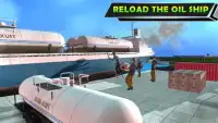 Oil Tanker Cargo Ship Simulator Games 2018 Screen Shot 0