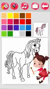 Horse Coloring Screen Shot 3