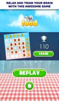 Numero ng puzzle game - pagkain Screen Shot 9