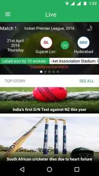 IPL Season 9 - Live Score Screen Shot 0