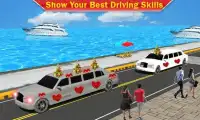 City Wedding Limousine Car Sim Screen Shot 1