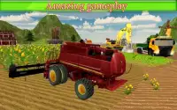 Farm Tractor Transport Harvesting Season Screen Shot 1