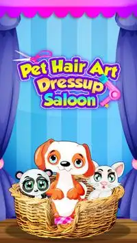 Pets Hair art dress up Salon Screen Shot 0