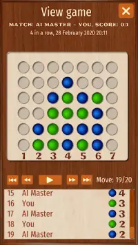 Connect Four in a Row puzzle Screen Shot 2