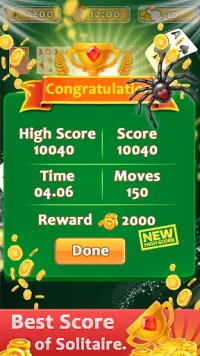 Spider Solitaire - Classic Card Game Screen Shot 4