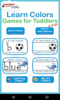 Learn Colors Game for Kids & Toddlers Screen Shot 0