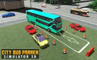सिटी बस पार्कर सिम्युलेटर 3 डी Screen Shot 11