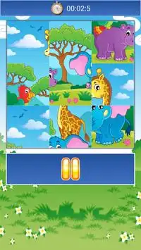 Animals Cartoon Puzzle Screen Shot 3