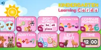 Preschool and Kindergarten Learning Cards - Free Screen Shot 1