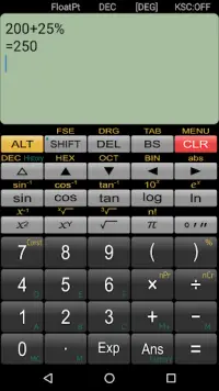 Scientific Calculator Panecal Screen Shot 4