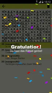 Kreuzworträtsel ohne Werbung, Deutsch Screen Shot 2