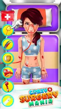 Fou chirurgie Mania - Dr Jeu Screen Shot 1