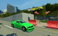 Impossible chained cars crash: 3D break chain game Screen Shot 0