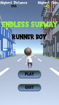 Endless Subway Runner Boy Screen Shot 1