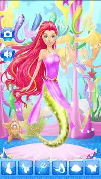 Mermaid Salon Dress up Game For Girls Screen Shot 1