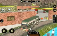 Off Road Army Bus Driving:Soldier Transport Duty Screen Shot 11