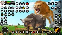शेर सिम्युलेटर पशु खेलों, 3 डी Screen Shot 0