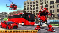 US Car Robot Bus Transform : Helicopter Robot Game Screen Shot 3