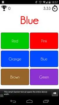 Tap the color (not the word!) Screen Shot 0