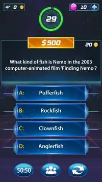 Nob Trivia & Quiz Game. Question & Answer Screen Shot 3