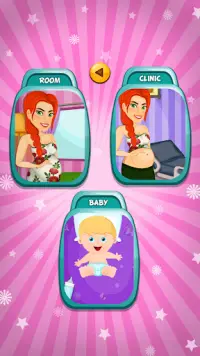 Baby and Mommy: Free Pregnancy games & birth games Screen Shot 1
