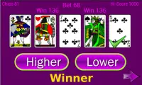 Higher or Lower card game Screen Shot 5