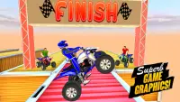 دراجة رباعية ATV مستحيلة المسار المثيرة ألعاب السب Screen Shot 4