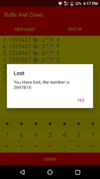 Bulls & Cows - Code Cracker Game Screen Shot 6