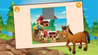Kids Horses Slide Puzzle Free Screen Shot 3