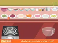 cooking spaghitti meatball game Screen Shot 2