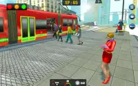 Gerçek Tramvay Sürüş Sim 2018: Şehir Tren Sürücüsü Screen Shot 3