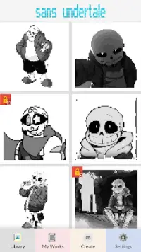 Sans Undertale Art Pixel Screen Shot 0