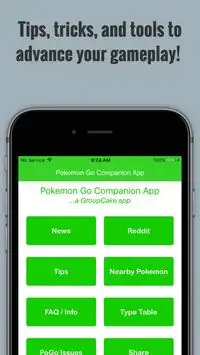 Companion App For Pokemon Go Screen Shot 0