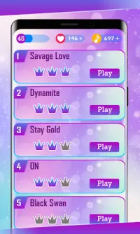 Savage Love - BTS KPOP Piano Game Screen Shot 1