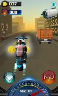 City Moto Racer Screen Shot 0
