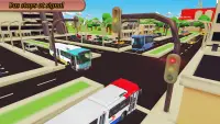 City Toon Bus Driving Game 2019 - bus simulator Screen Shot 3